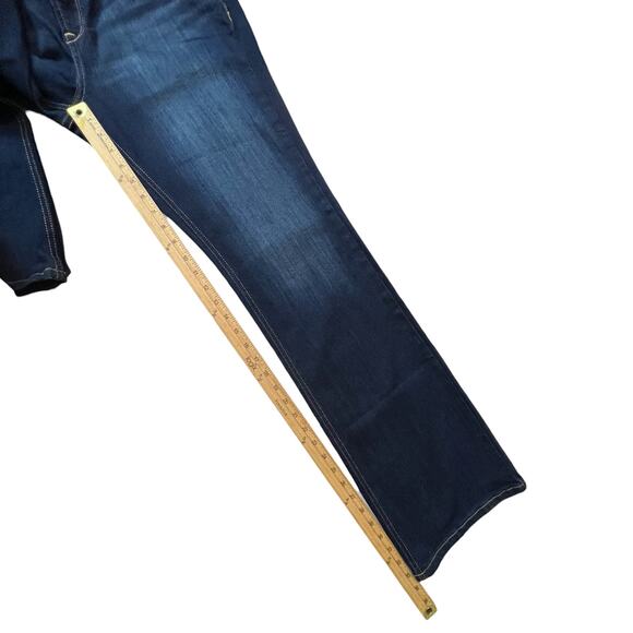 Ariat REAL Womens Jeans 32R High Rise Boot Cut Dark Wash - Picture 9 of 13